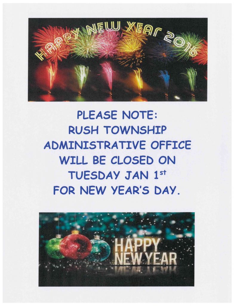 OFFICE CLOSED - NEW YEARS DAY